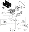 Page A Diagram and Parts List for CIQ71083V 1999 Campbell Hausfeld Compressor